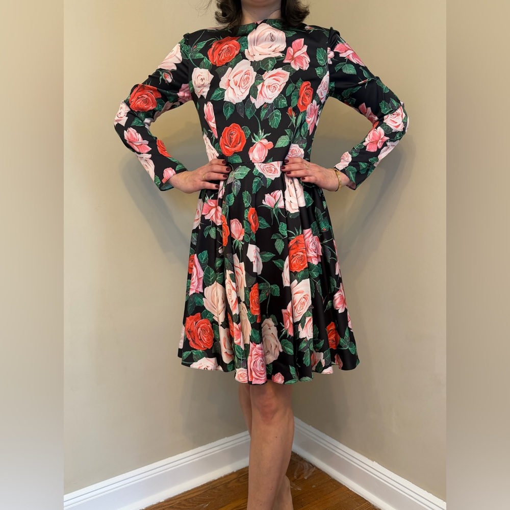 Floral Long Sleeve Dress